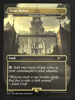 1x MTG Croft Manor - Command Tower - Secret Lair Drop Series (SLD) #792 - Magic - Image 1