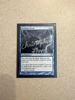 Christopher Lloyd Rooftop Storm Signed MTG card - Image 1