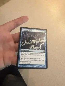 Christopher Lloyd Rooftop Storm Signed MTG card - Image 2