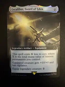 Excalibur, Sword of Eden (Ext. Art) Universes Beyond: Assassin's Creed Foil - NM - Image 1