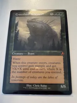 MTG Craterhoof Behemoth (Retro Frame) [Innistrad Remastered] #480 NM - Image 3