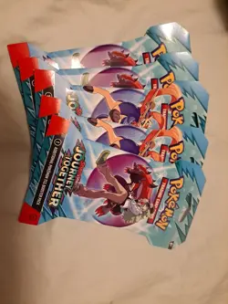 Pokemon Journey Together Sleeved Blister Pack Lot Of 5 - Image 1
