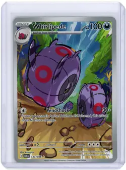 2025 Pokemon SV Black Bolt Whirlipede Illustration Rare #133/086 - Image 1