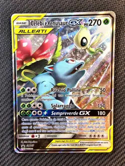 Pokemon | Celebi & Venusaur GX Sm167 Tag Team Up Sole & Luna Promo 2019 Italiano - Image 1