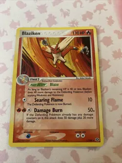 Pokemon TCG Blaziken EX Emerald Holo Rare Card 1/106 LP Condition - Image 1