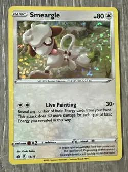 Pokemon Cards 15/15 Smeargle McDonalds 2022 Match Battle Holo - Image 1