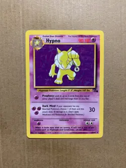 Hypno 23/62 Fossil Set - Non-Holo Rare Pokemon Card - EXCELLENT - Image 1
