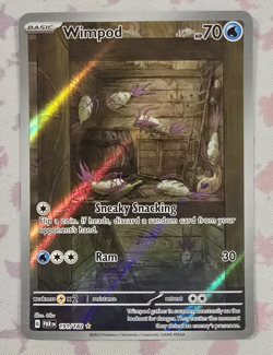 Pokemon Card Wimpod 191/182 Paradox Rift Full Art Illustration Art Holo - Image 1