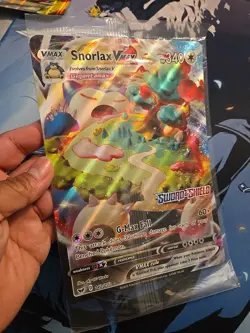 Snorlax VMAX JUMBO Card 142/202 Stamped Gamestop Promo Pokemon Sword & Shield - Image 5