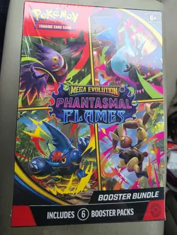 Pokemon Mega Evolution Phantasmal Flames Booster Bundle New. In Hand - Image 1
