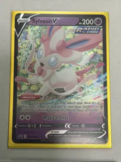 Sylveon V SWSH202 Ultra Rare Holo Black Star Promo Pokemon Card - Image 1