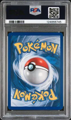 2002 POKEMON EXPEDITION #54 MEGANIUM-REVERSE FOIL PSA 8 - Image 2