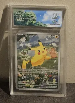 Pikachu 088 Collect aura 10 - carte Pokemon gradee 10 - Pikachu promo SVP 088 FR - Image 1
