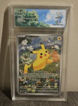 Pikachu 088 Collect aura 10 - carte Pokemon gradee 10 - Pikachu promo SVP 088 FR - Image 2