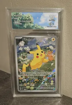 Pikachu 088 Collect aura 10 - carte Pokemon gradee 10 - Pikachu promo SVP 088 FR - Image 4