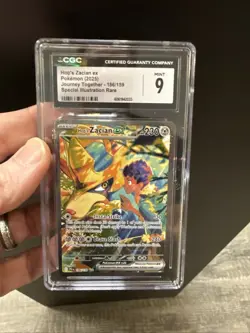 Pokemon TCG Hop's Zacian EX Holo Card 186/159 Sv09: Journey Together - Image 1