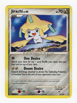 Pokemon Jirachi 3 Card Lot (XY67 holo HP, #31/146 MP, 42/108 LP) See Desc - Image 2