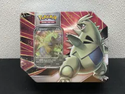 Pokemon TCG V Strikers Tin - Tyranitar Sealed In Hand See Description - Image 1