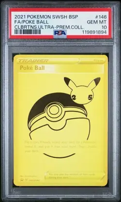 PSA 10 - 2021 Pokemon SWSH Celebrations UPC - POKE BALL #146 (1894) - Image 1
