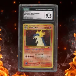 Pokemon Neo Premium File Japanese TYPHLOSION Holo CGC 9.5 #157 - Image 1