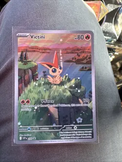 Pokemon Victini SVP 208 Promo Illustration Black Bolt/White Flare Rare - Image 1