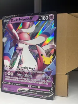 JUMBO Oversized Dark Sylveon V Promo SWSH134 Pokemon Celebrations NM - Image 3