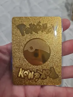 Pokemon Blaziken Vmax Vinyl Gold Foil Fan Art Textured Collector Card 200/198 - Image 2