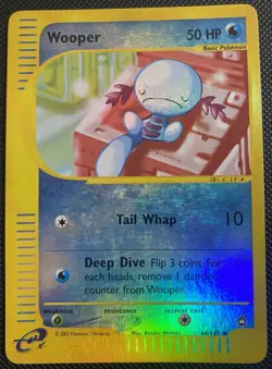 Pokemon TCG: Wooper Aquapolis #66/147 Reverse Holo LP Condition - Image 1