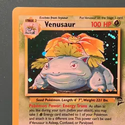Pokemon TCG Venusaur 18/130 1995 Holo Rare Base Set NM - Image 2