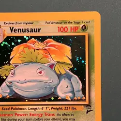 Pokemon TCG Venusaur 18/130 1995 Holo Rare Base Set NM - Image 3