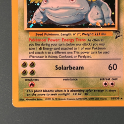Pokemon TCG Venusaur 18/130 1995 Holo Rare Base Set NM - Image 4