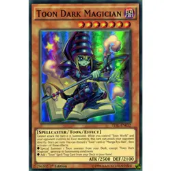 Toon Dark Magician TDIL-EN032 Yu-Gi-Oh! Card Super Rare 1st Edition - Image 1
