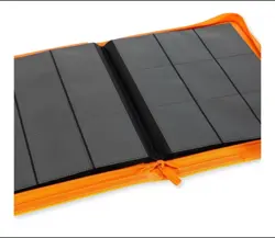 Vault X Neon Orange Exo Tec Zip Binder 9 Pocket Side Loading Holds 360 Cards TCG - Image 3