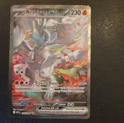 Reshiram EX 166/086 English SIR White Flare MINT Pokemon TCG Card + Bonus free - Image 4