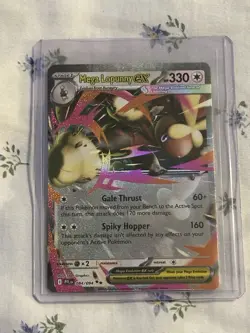 Holo MEGA LOPUNNY EX Card • DOUBLE RARE 084/094 • Pokemon ME: Phantasmal Flames - Image 1