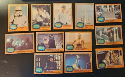STAR WARS 1977 OPC SERIES- 3 ORANGE BORDER LOT 12 DIFF CARDS LOW + MID GRADE - Image 1