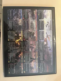 MTG LOTR Battle of the Pelennor Fields Full 18 Card Panorama Set Framed - Image 1