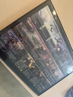 MTG LOTR Battle of the Pelennor Fields Full 18 Card Panorama Set Framed - Image 2