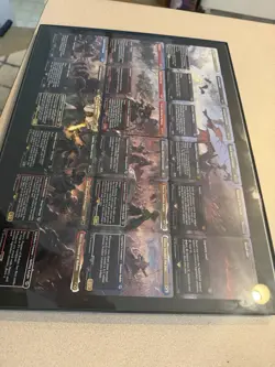 MTG LOTR Battle of the Pelennor Fields Full 18 Card Panorama Set Framed - Image 3