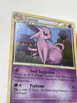 Espeon Undaunted Holo Rare 2/90 Pokemon Card 2010 - Image 4