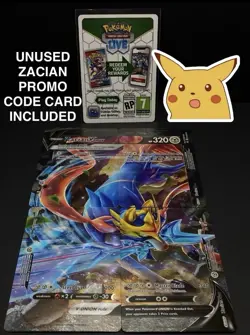 9x Pokemon Cards Zacian Zamazenta Lot - Amazing Rare V-Union Promo Stamped TCG - Image 3
