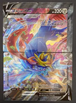 9x Pokemon Cards Zacian Zamazenta Lot - Amazing Rare V-Union Promo Stamped TCG - Image 4