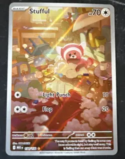 Stufful IR 154/132 MEG Mega Evolution Pokemon Card TCG - NM Illustration Rare - Image 1