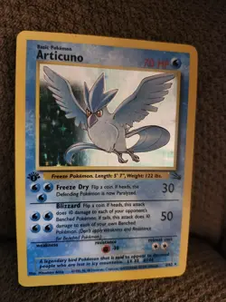 Pokemon TCG Articuno 1st Edition Holo Rare Card 2/62 Fossil - Image 4