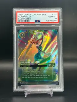 PSA 10 GEM MINT Clarabelle Light On Her Hooves Enchanted Lorcana Card #211 - Image 1