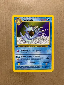 1st Edition Golduck 35/62 Fossil Set - Uncommon Pokemon Card - NM/Mint - Image 1