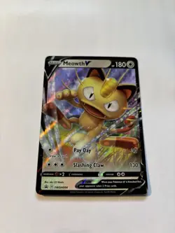 Meowth V SWSH004 SWSH: Sword & Shield Promo Cards Holo - Image 1