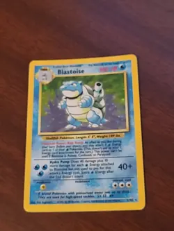 Pokemon Blastoise Base Set Holo Card 002/102 Wizards 1999 - Image 2