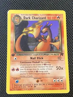 Dark Charizard - 21/82 - Pokemon Team Rocket 1st Edition Rare Card WOTC HP/MP - Image 1