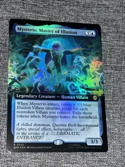 MTG Mysterio, Master of Illusion #0253 Extended Art R Spider-Man (SPM) Foil - Image 1